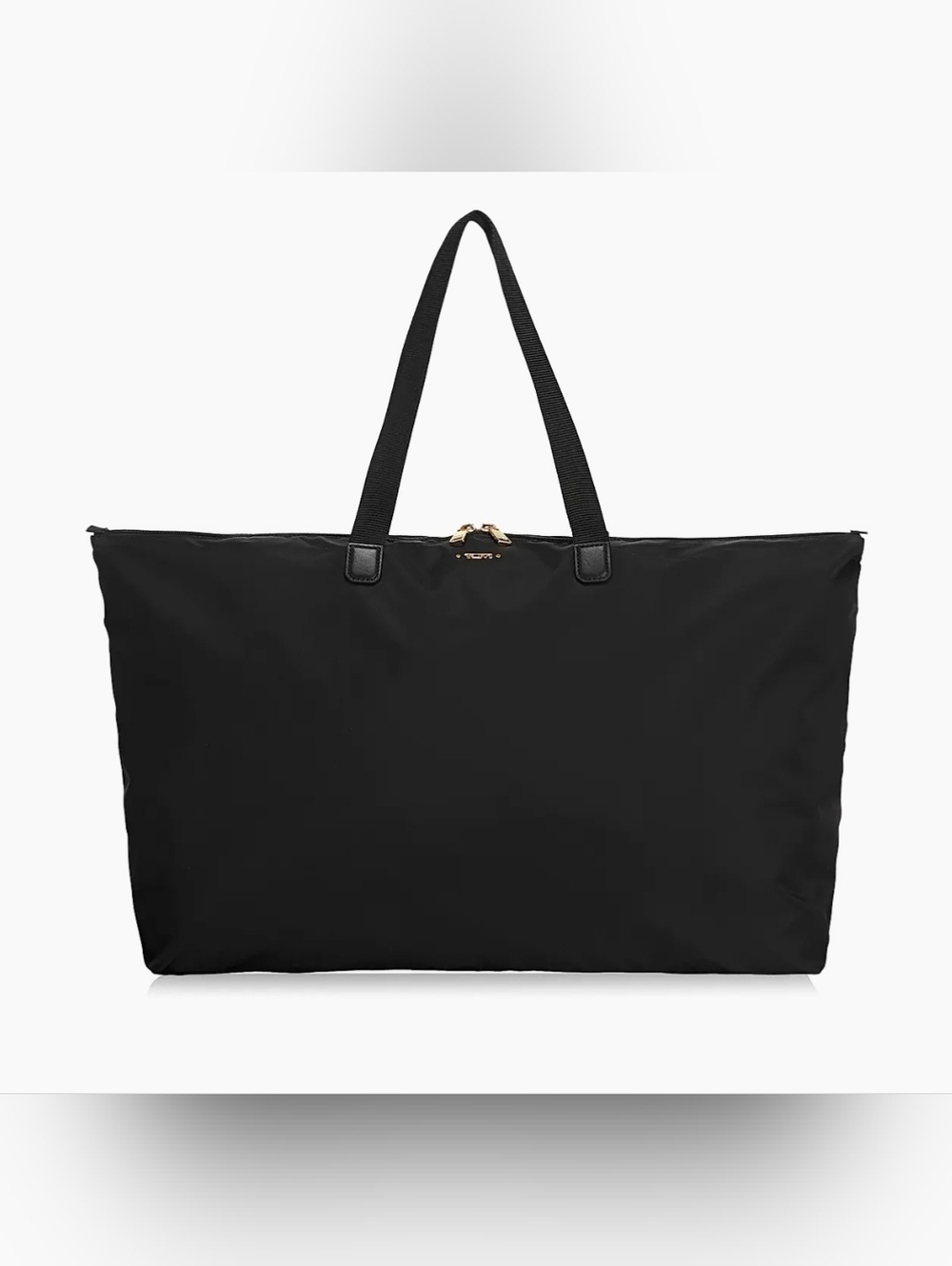 NWT TUMI $175 Voyager Just In Case Nylon Carry-On Foldable Tote & Cover Black